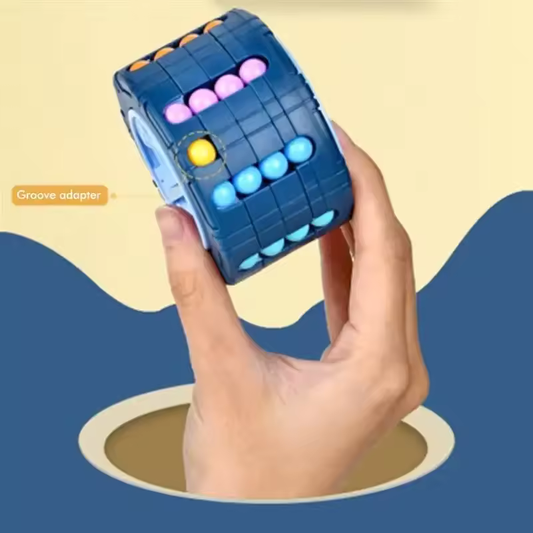 3D Cylinder Cube Stress Puzzle