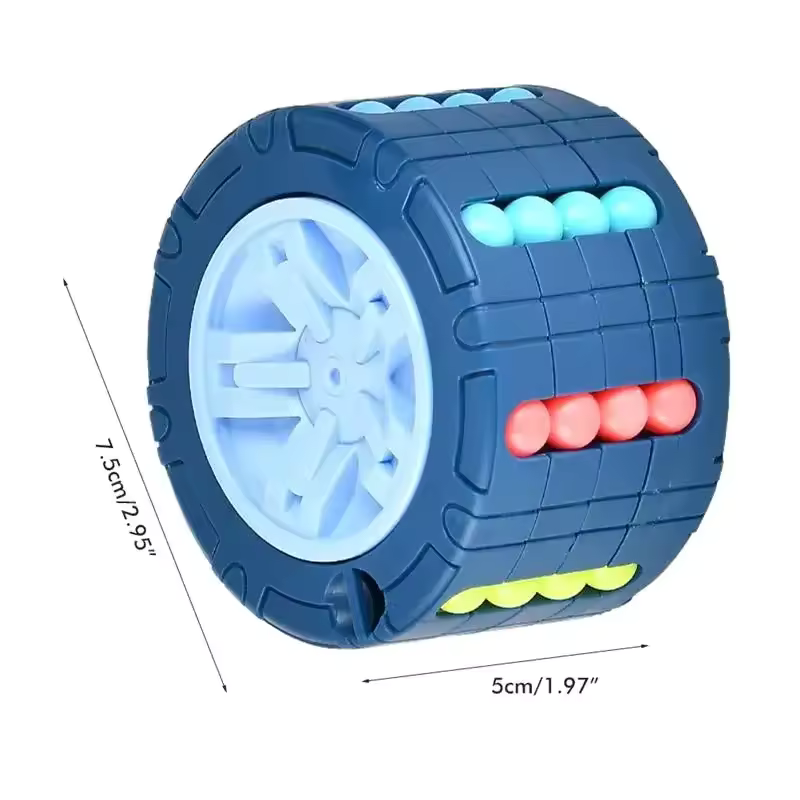 3D Cylinder Cube Stress Puzzle